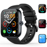 Smartwatch for Men Women(Answer/Make Call), 1.83 HD Touch Screen Smartwatch with Heart Rate/Sleep/Spo2 Monitor, Pedometer, IP68 