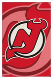 Trends International NHL New Jersey Devils - Logo 14 Wall Poster, 14.725 x 22.375, White Framed Version