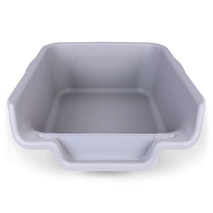 PuppyGoHere Dog Litter Box, Misty Gray Color, Extra Large Size, Durable & Pet Safe Puppy Litter Box, Indoor Open Top Entry Dog L