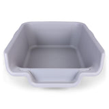 PuppyGoHere Dog Litter Box, Misty Gray Color, Extra Large Size, Durable & Pet Safe Puppy Litter Box, Indoor Open Top Entry Dog L