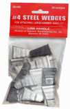 Link Handles 64147 Corrugated Steel Wedges for Sledge Hammers, No. 5, 1 in Width x 11/16 in Height