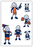 NFL Denver Broncos Small Family Decal Set