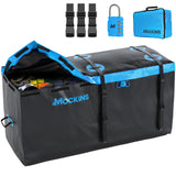 Mockins 25 Cu.Ft. Large Trailer Hitch Cargo Carrier Bag | 60x24x31 Soft-Shell Vinyl Cargo Bag for Hitch Carrier | Weatherproof C