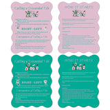 ZWFCGMMBC 4 Pcs Mahjong Tile Shufflers with Printed Mahjong Rules - Manual Mahjong Mixer & Shuffle Cards for Beginners, Durable 