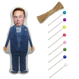 PapaLegba 8 inch Elon, You're Fired!Voodoo Doll Pin Holder with Pins, Stress Reliever Parody Doll Pin Cushion Political Gag Dog 