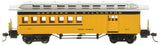 Bachmann Industries 1860 1880 Passenger Cars Combine Durango & Silverton #213, Yellow, Black & Silver