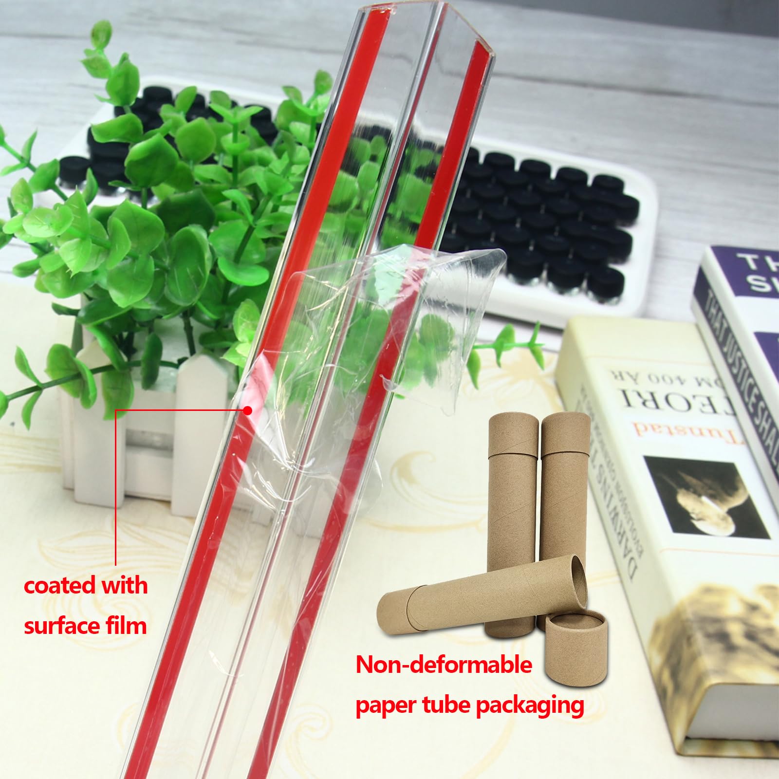 Awvob Wall Corner Protector - 1PCS, 31.5x1.18 - Self Adhesive Clear Corner Protectors for Walls, Cabinet Door Edge Guard, Co
