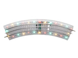 Lionel Lighted FasTrack Electric O Gauge, O36 Curve Track, Pack of 4 , White