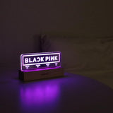 MEMELIGHT Black.Pink Night Light, Kpop Merchandise, Korean Idol Lamp for Blink, 7RGB Color, Dimmer, 8.3 x 4.2 x 1.7