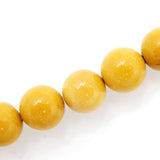 Malahill semiprecious Stone Beads for Jewelry Making, Sold per Bag 5 Strands Inside, Yellow Mookaite 6mm