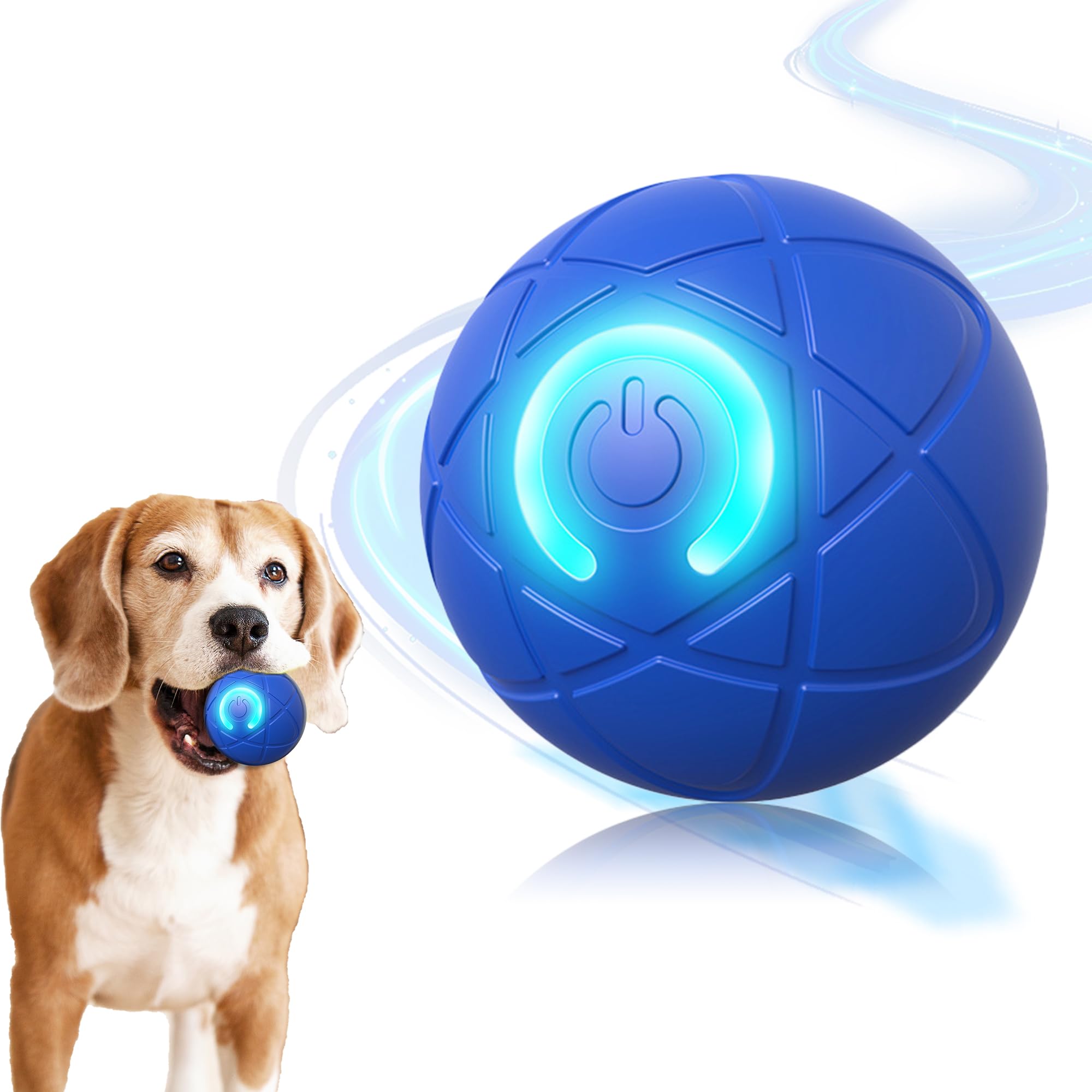 Interactive Dog Toys Dog Balls Activated Automatic Rolling Ball for Puppy Small Medium Dogs Smart Jumping Automatic Moving Bounc