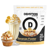 Devotion Nutrition Bananas Foster Protein Powder for Shakes, Baking, Pancakes, Desserts - 20g Whey Isolate & Casein Protein Blen