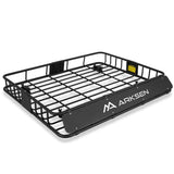 ARKSEN 43 x 50 x 6 Inch Universal Extra Wide 250LB Heavy Duty Roof Rack Cargo with Extension Car Top Luggage Holder Carrier Bask