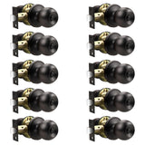 Lepushom 10 Pack Bathroom Door Knob, Door Knobs Interior Without Keys, Antique Door Knobs for Bedroom and Office, Privacy Functi