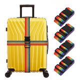 Tumery Suitcase Belts, Adjustable Luggage Straps, Bright Colors Travel Packing Straps With Quick Release Buckle (Set Of 4)
