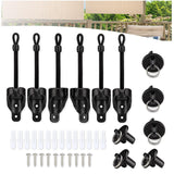 IVYSUN Shade Replacement Parts,Compatible with Coolaroo Exterior Roller Shade(Black,3 Set)