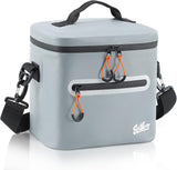 Soft-Sided Cooler Bag, 7/16/30 Can Portable Ice Chest Box, Waterproof, Leak-Proof, Insulated Cooler for Lunch, Beach, Drink, Bev