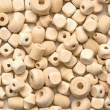 Colorations Paint M Beads, 1 lb, Approx 250 Beads, Natural, Unfinished, Paint your own Beads, Craft Projects, Crafts for Kids, 