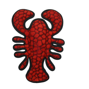 TUFFY - World's Tuffest Soft Dog Toy - Ocean Larry Lobster -Squeakers - Multiple Layers. Made Durable, Strong & Tough. Interacti