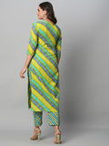 Gosriki Women'S Cotton Blend Straight Printed Kurta With Pant Set (Sumali Blue-Nw-Gs_S_Blue_Small),Blue,,B0CGD73KDD