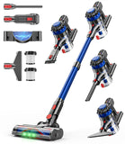 KARDV Cordless Vacuum Cleaner, 500W/40Kpa Vacuum Cleaners for Home, 60Mins Stick Vacuum with LED Display, Anti-Tangle & Wall Mou
