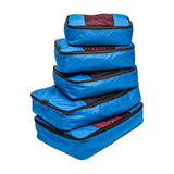 Travelwise Packing Cube System Durable 5 Piece Weekender+ Set (Blue)