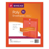 Smead 89547 Poly String & Button Envelope 9 3/4 x 11 5/8 x 1 1/4 Red 5/Pack