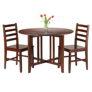 Winsome Alamo Dining, 2 Chairs, Walnut