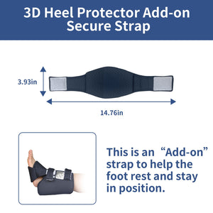 Ehucon Add-on Secure Strap Prevent 3D Heel Protector from Shifting or Falling Off,Relieve Pressure Ulcer Pain-Sold as 2 Count-Na