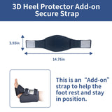 Ehucon Add-on Secure Strap Prevent 3D Heel Protector from Shifting or Falling Off,Relieve Pressure Ulcer Pain-Sold as 2 Count-Na