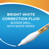Bic Wite-Out Brand Shake 'N Squeeze Correction Pen, 8 Ml Fluid, 1 Count Pack Of White Pens, Fast, Clean And Easy To Use Pen Offi