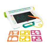 Fisher-Price Preschool Toy Learn & Doodle Desk Mess-Free Writing & Drawing Tablet with LCD Screen for Travel Creative Play Kids 