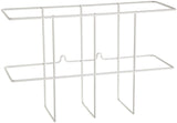 Brady 2014W 9 Height, 14 Width, 41/2 Depth, PVC Coated Steel, White Color Binder Holders