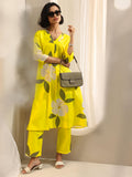 Libas Women'S Cotton Blend Kurta Sets (99226_Yellow_M)