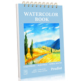 35 Sheets Watercolor Paper Pad 5.5x8.5 Inch, 140 lb/300 GSM Cold Press Water Color Paper Spiral Bound Watercolor Sketchbook for 