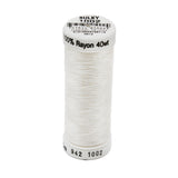 Sulky 942-1002 Rayon Thread for Sewing, 250-Yard, Soft White