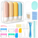 CHEODIN 26 Pack Travel Size Toiletries, Tsa Approved Travel Containers for Toiletries, Leak Proof Silicone bottles and Shampoo C