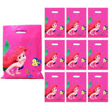 Propsicle Mermaid Theme Return Gift Bags for Kids Birthday Pack of 10