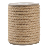PerkDecor Jute Rope 8MM x 50FT Heavy Duty and Thick Twine Rope for Crafts Projects Gardening Bundling Cat Scratcher Scratching P