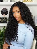 Curlyme Wear and Go Glueless Wigs Human Hair Pre Plucked Pre Cut Water Wave 7x5 Lace Front Wigs Human Hair for Women Beginners F