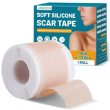 LINSIRON Silicone Scar Tape for Surgical Marks (1.6X120 Roll-3M) Face Stick Keloid Cover C-Section Strips Wrinkle Cream Lip Slee