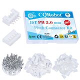 CQRobot JST PH 2.0 mm Pitch 5-Pin Electronic Computer Connector IC Male Plugs, Female Sockets Housing and T-Shaped Crimp Termina