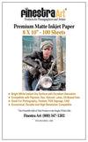 8 x 10 Premium Arctic Matte Inkjet Photo Paper 100 Sheets