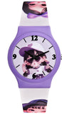 Acnos Beautiful Girl Kid'S Happy Colorful Water-Resistant Durable White Band, Purple Dial Analog Watch For Girls Kids Girl With 