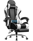 GTPLAYER Gaming Chair, Computer Chair with Footrest and Lumbar Support, Height Adjustable Game Chair with 360-Swivel Seat and He