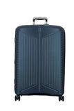 Jump Evae Ev28 Navy BlueLarge76Cm Expandable Hardsided 8 Wheel Luggaage With Tsa Lock, Shoe Pouch, Wet Pouch, Laundry Bag And 