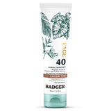 Badger Tinted Sunscreen for Face SPF 40, Lightweight Tinted Mineral Sunscreen w/Sheer Tint Warm Finish for Light or Dark Skin, N