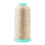 Mandala Crafts Size 92 280D T90 Bonded Nylon Thread - Cream 1100 YDs Tex 90 Heavy Duty Sewing Threads for Leather, Jeans, Weavin