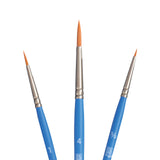 PRINCETON ARTIST BRUSH CO. SelectArtiste Fine Art MultiTechnique Brush Set, 3 x Synthetic Brushes, Ideal for Professionals & St