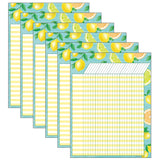 Lemon Zest Incentive Chart, Pack of 6